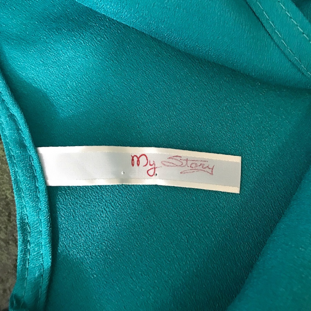 My Story Teal Tank Top - Picture 7 of 8